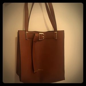 Calvin Klein leather tote bag